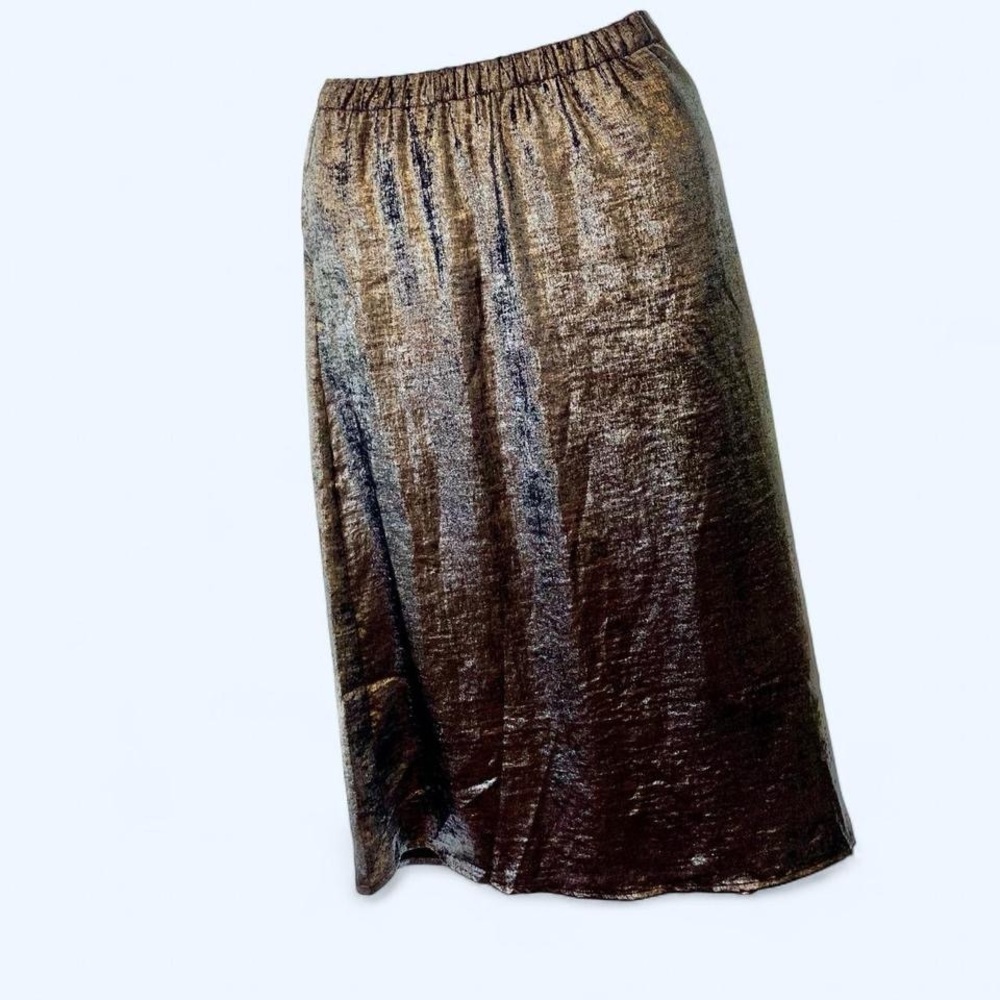 Old Navy Shimmering Silver A-Line Skirt XS